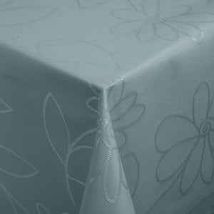 obrus Floralie prostokątny; 130x130 cm (SxD); niebieski przydymiony; kwadrat
