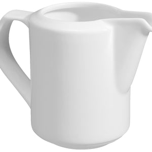 dzbanek Base z uchwytem; 300ml, 8x10 cm (ØxW); biały; okrągły; 6 sztuka / opakowanie