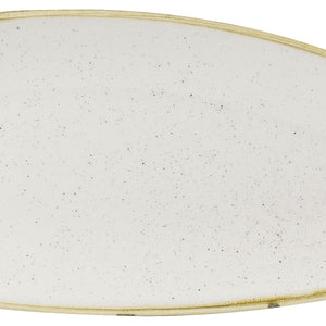 Chefs Geo Platte Stonecast Barley White; 15.5x30 cm (DxS); biały/brązowy; prostokątny; 12 sztuka / opakowanie