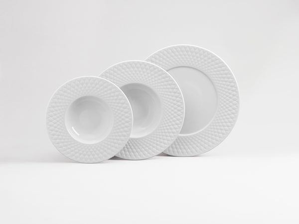 talerz płaski Bilbero; 23 cm (Ø); biały; okrągły; 6 sztuka / opakowanie