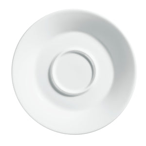 spodek do filiżanki do kawy/cappucino Bistro; 14x2 cm (ØxW); biały; okrągły; 6 sztuka / opakowanie
