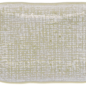 talerz Novulus ze strukturą; 14x18x2.3 cm (DxSxW); beżowy; prostokątny; 4 sztuka / opakowanie