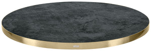 blat Marvani okrągły; 60x2.5 cm (ØxW); złoto/czarny; okrągły