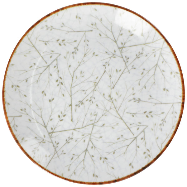 Teller flach Eden; 24.5 cm (Ø); biały/beżowy; okrągły; 6 sztuka / opakowanie