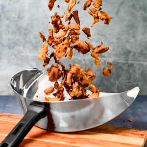 Döner-/Gyros-Schaufel Master Line; 31x28.5x9.2 cm (DxSxW); srebro/czarny