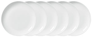 talerz płaski Ovalize; 16x2.1 cm (ØxW); biały; okrągły; 6 sztuka / opakowanie