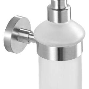 dozownik do mydła Hudson; 250ml, 7x18x11 cm (SxWxG); stal nierdzewna
