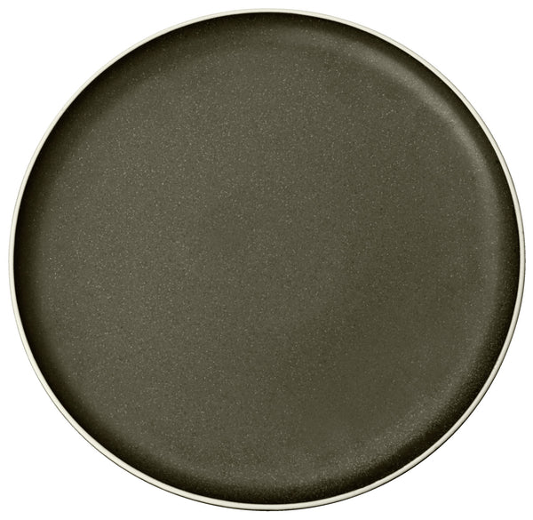talerz płaski Ossora; 27 cm (Ø); ciemny taupe; okrągły; 4 sztuka / opakowanie