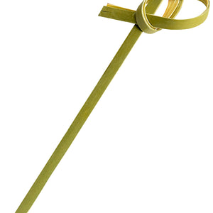 Fingerfoodspieß Knoten Bambus - FSC 100 %; 6 cm (D); brązowy; 100 sztuka / opakowanie