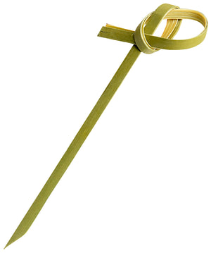 Fingerfoodspieß Knoten Bambus - FSC 100 %; 6 cm (D); brązowy; 100 sztuka / opakowanie