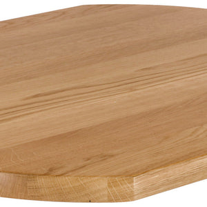 Massivholz-Tischplatte Danville lackiert; 60x70x3 cm (DxSxW); dąb/naturalny; prostokątny