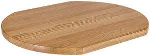 Massivholz-Tischplatte Danville lackiert; 60x70x3 cm (DxSxW); dąb/naturalny; prostokątny