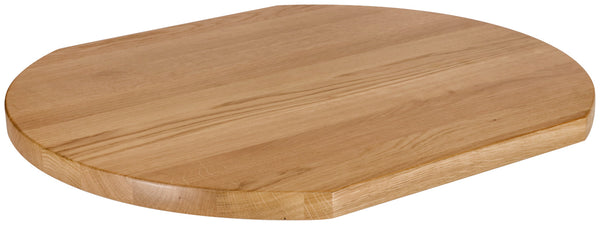 Massivholz-Tischplatte Danville lackiert; 60x70x3 cm (DxSxW); dąb/naturalny; prostokątny