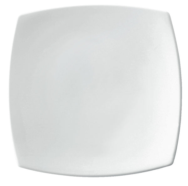 talerz płaski Bali; 21x21x1.2 cm (DxSxW); biały; kwadrat; 6 sztuka / opakowanie