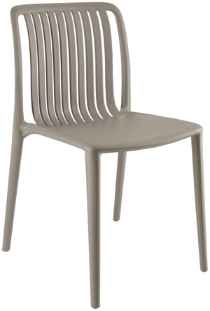 Kunststoff Stuhl Tavira; 50x52.5x77 cm (SxGxW); taupe; 2 sztuka / opakowanie