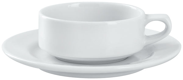 filiżanka do herbaty Base; 250ml, 10x4.6 cm (ØxW); biały; 6 sztuka / opakowanie