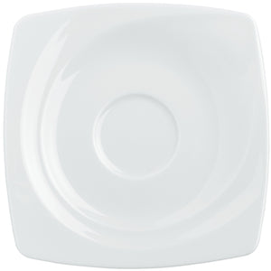 spodek do kubka / filiżanki do kawy Vilano; 14.5x14.5 cm (DxS); biały; kwadrat; 6 sztuka / opakowanie