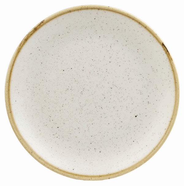 talerz płaski Stonecast Barley White okrągły; 16.5 cm (Ø); biały/brązowy; okrągły; 12 sztuka / opakowanie