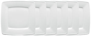 talerz płaski Melbourne; 25.5x25.5 cm (DxS); biały; kwadrat; 6 sztuka / opakowanie