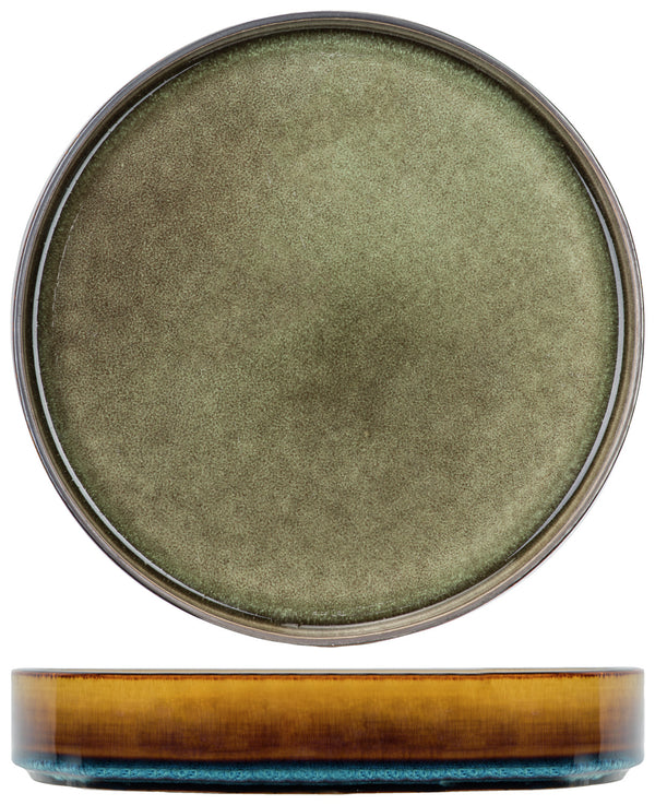 talerz do zupy Quintana; 1230ml, 23x4.3 cm (ØxW); zielony; okrągły; 3 sztuka / opakowanie