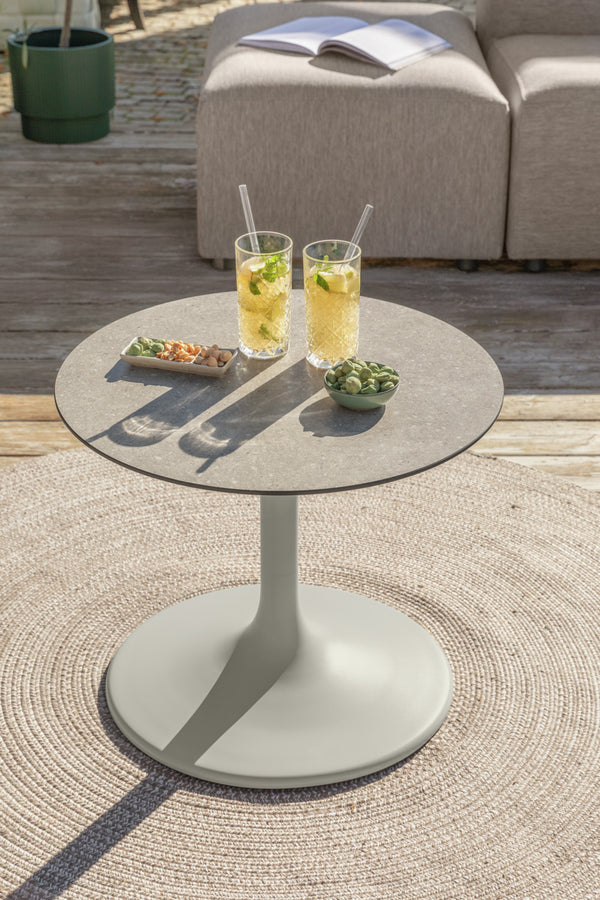 Outdoor Lounge-Tischgestell Tromba; 36x50 cm (ØxW); beżowy