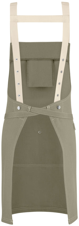 Latzschürze Larry 77x80 cm (LxB); 77x80 cm (DxS); khaki