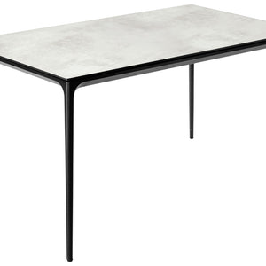 Outdoor-Tisch Linero rechteckig; 138x80x72 cm (DxSxW); Platte kamiennoszary