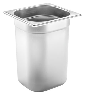 pojemnik GN Basic 45078; Größe GN 1/6, 3400ml, 17.6x16.2x20 cm (DxSxG); srebro
