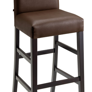 stołek barowy Havanna stelaż wenge; 44.5x49x113.5 cm (SxGxW); siedzisko brązowy, stelaż wenge; 2 sztuka / opakowanie