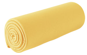 prześcieradło z gumką Louisianna; 140-160x190-200 cm (SxD); żółty