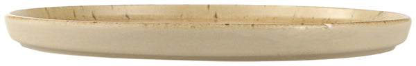 talerz płaski Natura z rantem; 21.5x2.15 cm (ØxW); jasny brązowy/ciemny brąz; okrągły; 6 sztuka / opakowanie