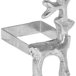 Serviettenring Deer; srebro; 6 sztuka / opakowanie