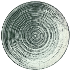 talerz płaski z rantem Etana; 21x1 cm (ØxW); biały/antracyt; okrągły; 6 sztuka / opakowanie