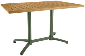 Outdoor-Teak-Tischplatte Mirello rechteckig; 120x80x3 cm (DxSxW); brązowy; prostokątny