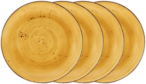 talerz płaski Nebro; 31 cm (Ø); żółty; okrągły; 4 sztuka / opakowanie
