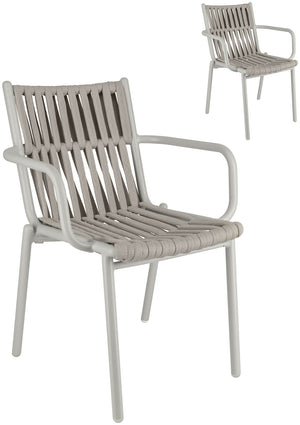 Outdoor-Stuhl Lumaro; 45x47x81 cm (SxGxW); siedzisko taupe