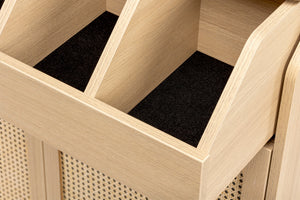 Besteckschrank Ravena eiche natur; 100x40x105 cm (SxGxW); dąb/naturalny; stelaż dąb/naturalny