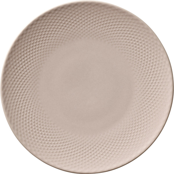 Teller flach Pine Relief rund coup; 24x2.5 cm (ØxW); rosé; okrągły; 6 sztuka / opakowanie