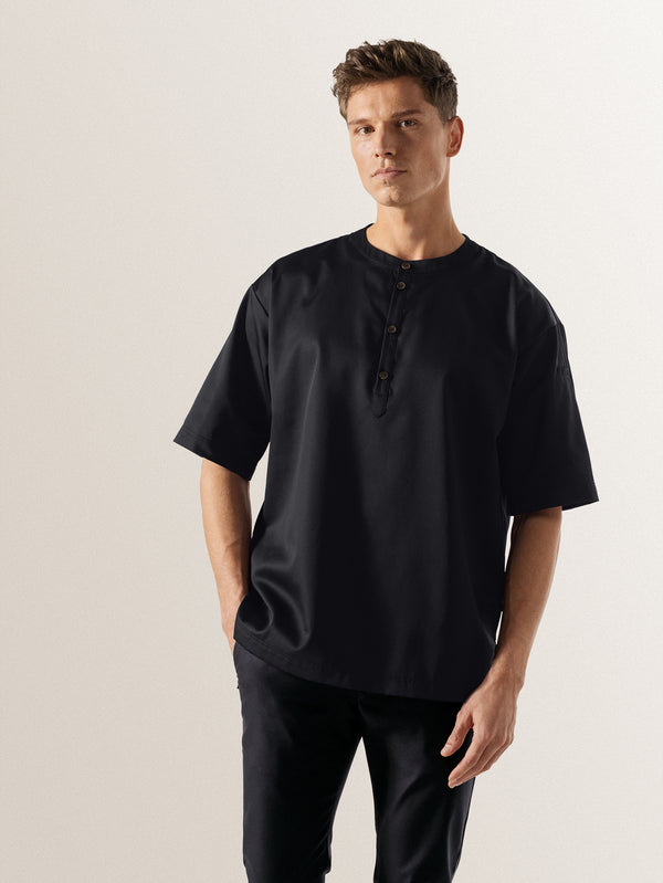 Kochshirt Gorgio; Kleidergröße 2XL; czarny