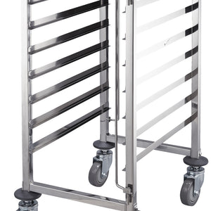 wózek z półkami GN7; 55x38x100 cm (SxGxW); srebro