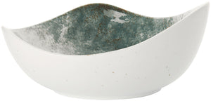 miska Purior; 1800ml, 26x24.5x11.7 cm (DxSxW); biały/niebieski petrol; owalny; 3 sztuka / opakowanie