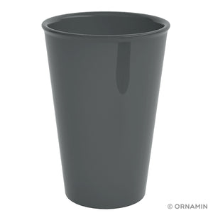 kubek do wielokrotnego użytku Great Gloria Zero Waste; 400ml, 9x13 cm (ØxW); antracyt; 10 sztuka / opakowanie