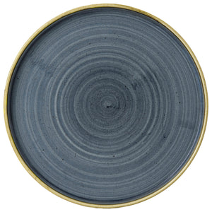 Teller flach Stonecast Blueberry mit erhöhtem Rand; 26x2 cm (ØxW); niebieski/brązowy; okrągły; 6 sztuka / opakowanie