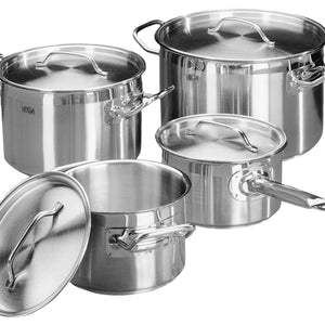 zestaw garnków Professional 8 częściowy; srebro