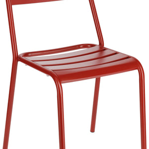 Outdoor Stapelstuhl Sentra; 57x47x83 cm (SxGxW); czerwony; 4 sztuka / opakowanie