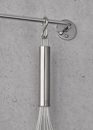 Schneebesen; 25 cm (D); srebro