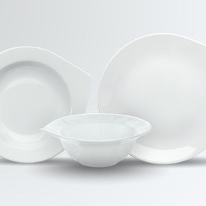 zestaw próbny porcelany Algier 3 częściowy; biały