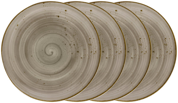 talerz płaski Nebro; 31 cm (Ø); szary; okrągły; 4 sztuka / opakowanie