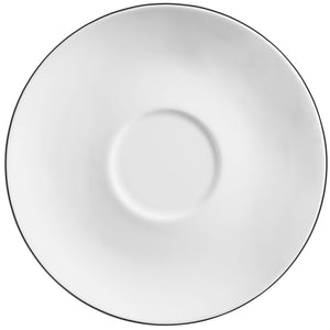 spodek do filiżanki do kawy Bellino; 15 cm (Ø); biały/czarny; okrągły; 6 sztuka / opakowanie