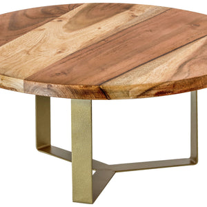 Tortenplatte Arithra mit Fuß; 33x15 cm (ØxW); jasny brązowy/złoto; okrągły